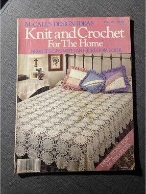 McCall’s Design Ideas Knit and Crochet For The Home vol. 20 Heirloom 1995 Pillow